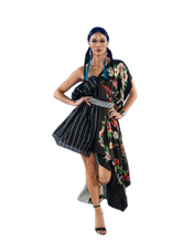 Load image into Gallery viewer, Black Kokum Scarf Dress