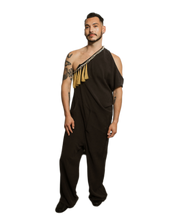 Load image into Gallery viewer, Charcoal One-Shoulder Jumpsuit
