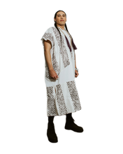 Load image into Gallery viewer, White &amp; Black Kaftan
