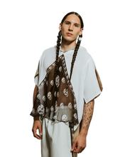 Load image into Gallery viewer, White &amp; Skeleton Print Top + Shorts
