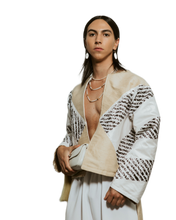 Load image into Gallery viewer, Beige Silk Jacket
