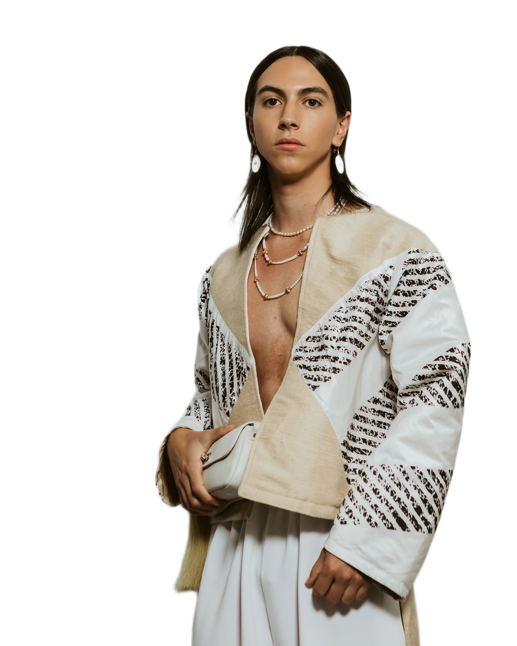 Beige Silk Jacket