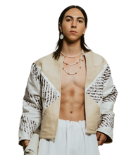 Load image into Gallery viewer, Beige Silk Jacket
