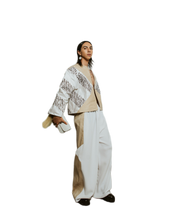 Load image into Gallery viewer, Beige Silk Jacket
