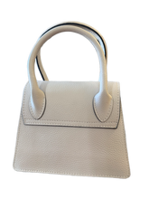 Load image into Gallery viewer, White Leather Bag with Horsehair
