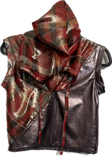 Load image into Gallery viewer, Look 5: 3 Piece Metallic Leather and Plaid Set
